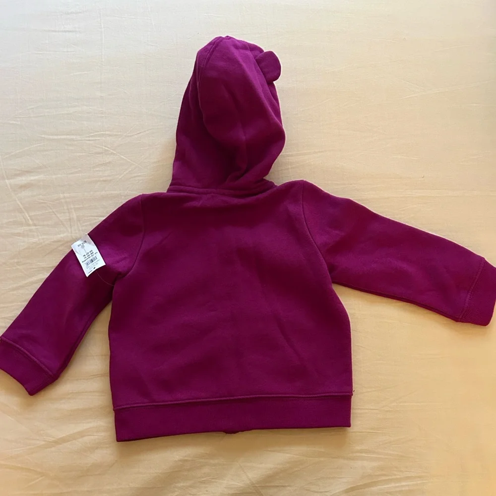 NWT Baby Unisex Gap Toddler’s Purple hoodie - Size 12-18 Months